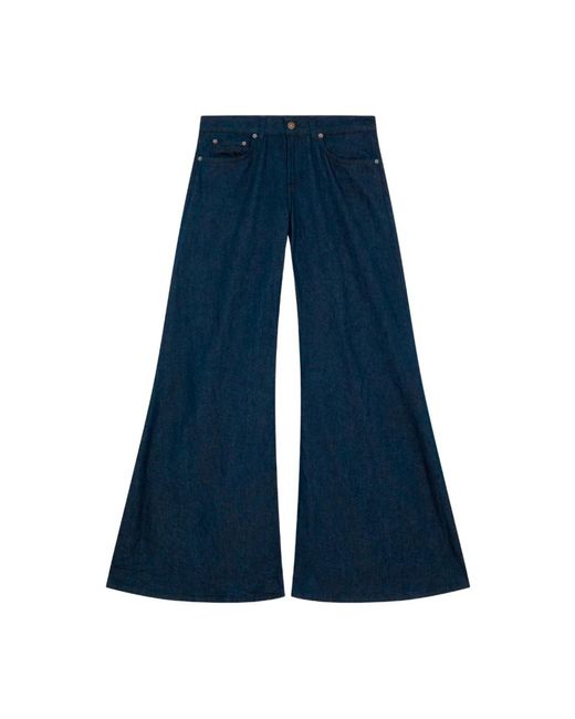 Wide leg bootcut jeans Dondup de color Blue