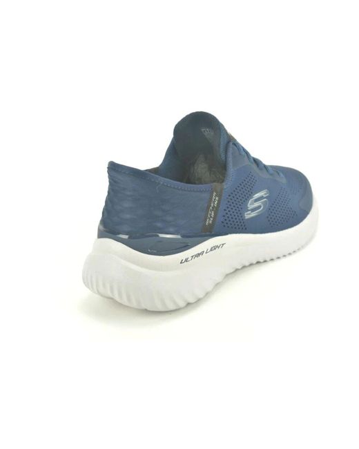 Skechers Lycra Slip-On Sneakers in Blue für Herren