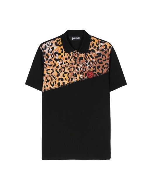 Just Cavalli Black Polo Shirts for men
