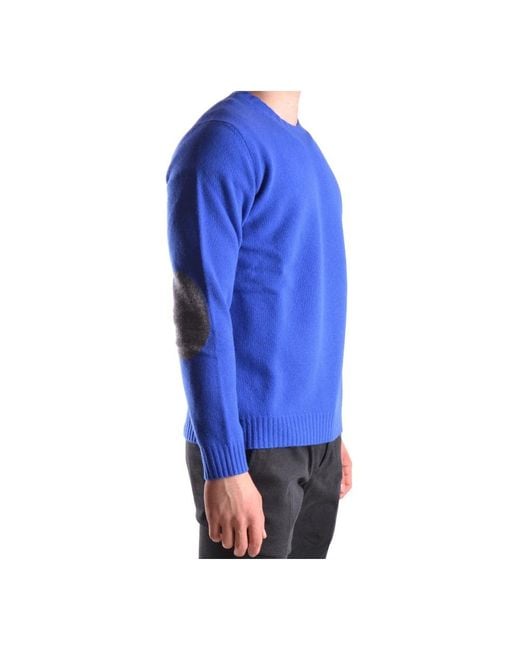 Altea Blue Round-Neck Knitwear for men