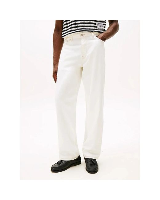 Straight Jeans Tommy Hilfiger pour homme en coloris White