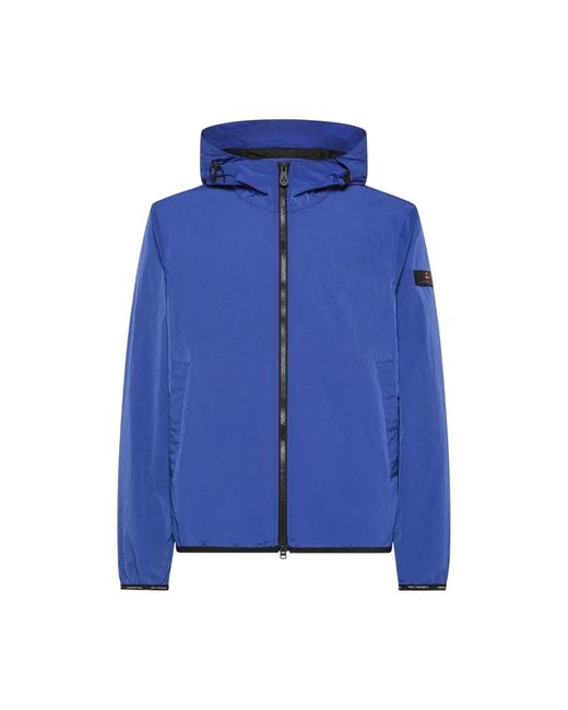 Peuterey Jassen ,Blauw ,Nylon Blauwe Winddichte Jas Voor Mannen in het Blue voor heren