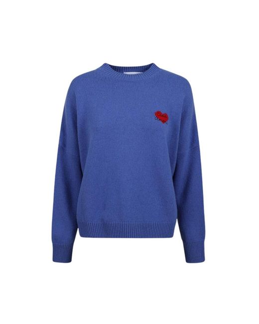 Giada Benincasa Blue Klare Blaue Pullover Kollektion