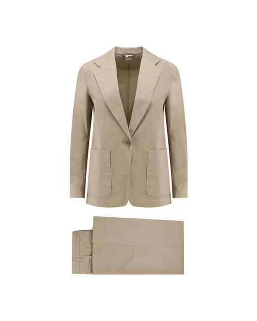 Single Breasted Suits di Aspesi in Natural