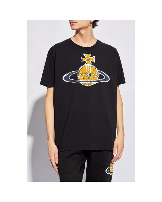 Vivienne Westwood Zeitmaschine bedrucktes t-shirt in Black für Herren