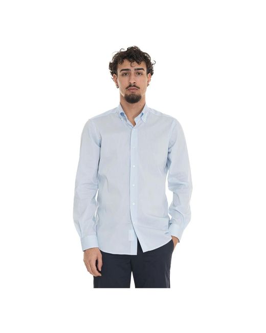 Fay Blue Casual Shirts for men