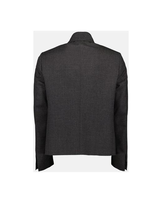 Givenchy Wollen Zip-Up Jas in het Black voor heren