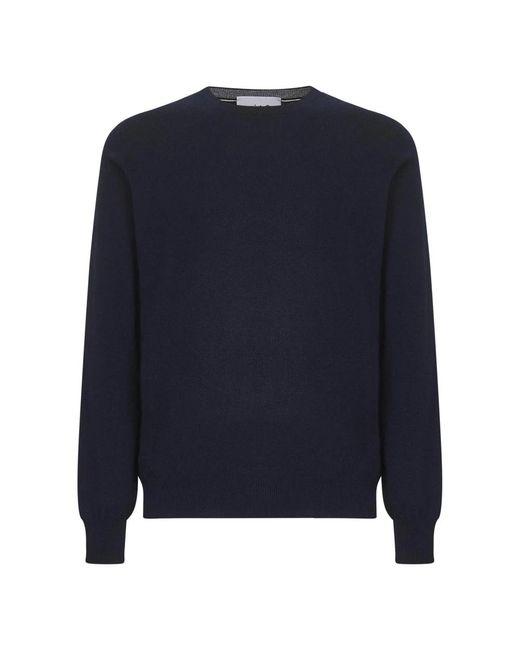 D4.0 Blue Round-Neck Knitwear for men