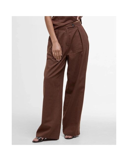 Barbour Brown Straight Trousers