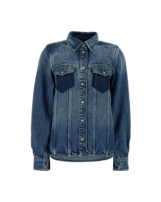 Ganni Blue Denim Jackets