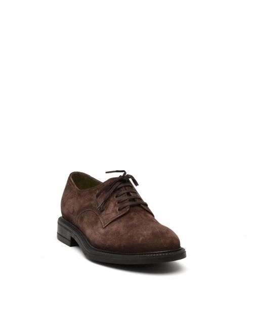 Alexander Hotto Brown Laced Shoes for men