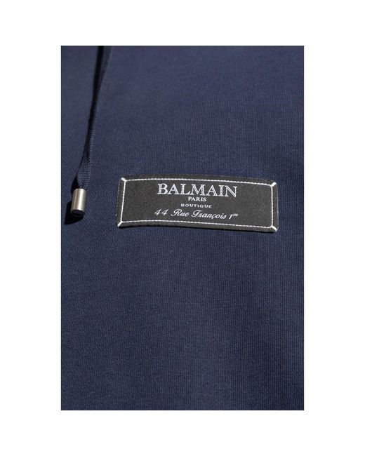 Balmain Sweatshirt mit logo in Blue für Herren