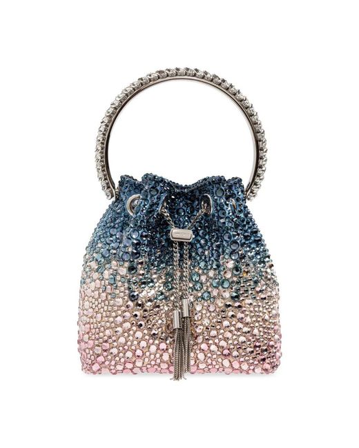 Jimmy Choo Blue Bon Bon Handtasche