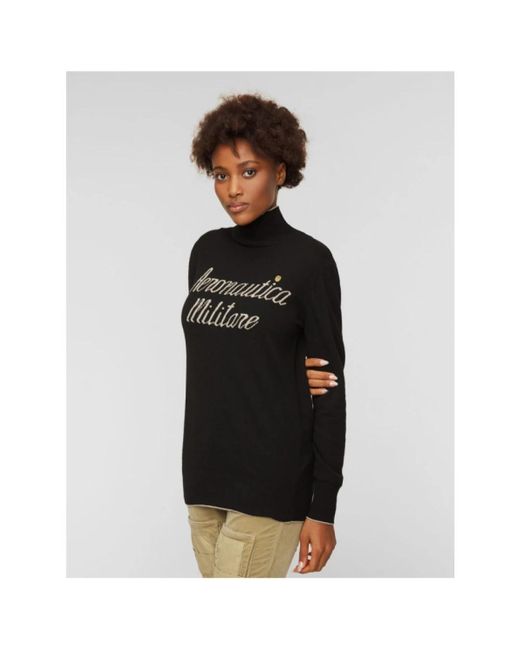 Aeronautica Militare Black Turtlenecks