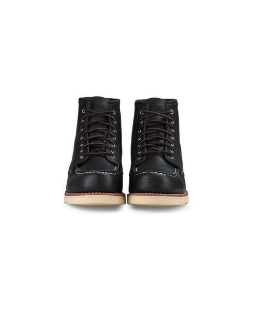 Lace-Up Boots di Red Wing in Black da Uomo