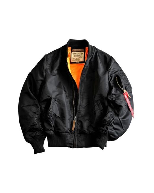 Alpha Industries Black Bomber Jackets