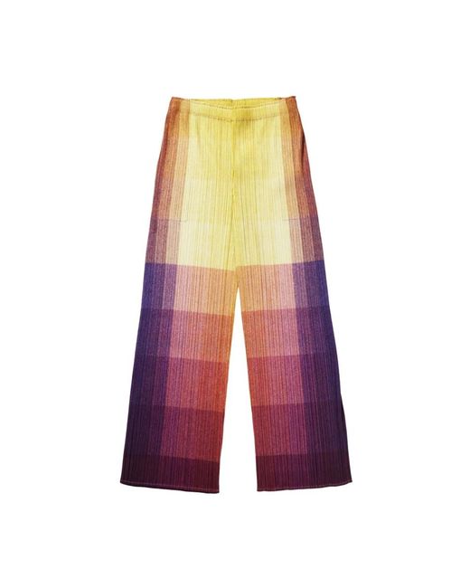 Issey Miyake Purple Wide Trousers