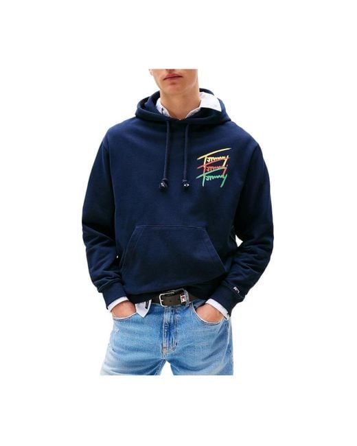 Hoodies Tommy Hilfiger pour homme en coloris Blue