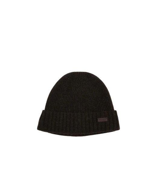 Barbour Accessoires ,Groen ,Wol Gebreide Wollen Beanie Muts in het Black