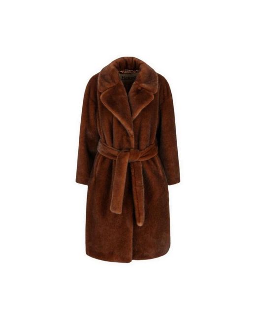 Herno Brown Belted Coats