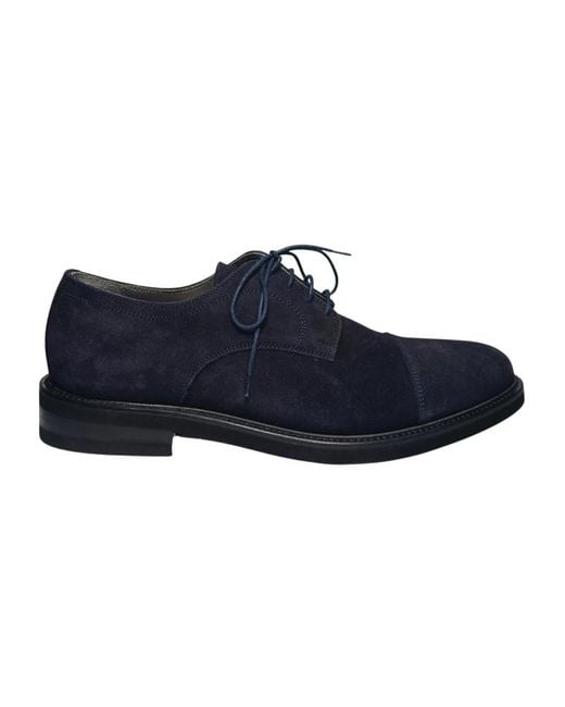 Pollini Blue Laced Shoes for men