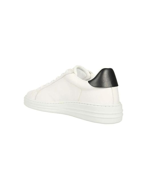 MSGM Niedrige Ledersneakers in White für Herren