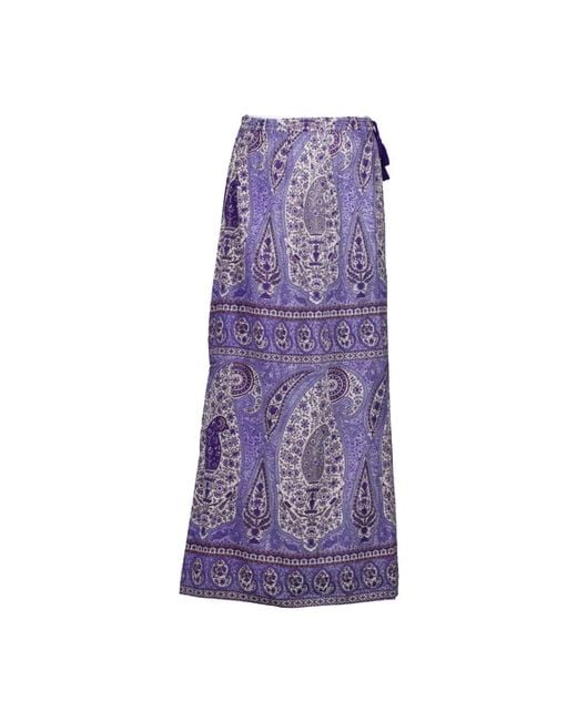 Antik Batik Purple Maxi Skirts