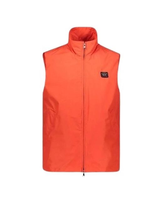 Paul & Shark Orange Vests for men