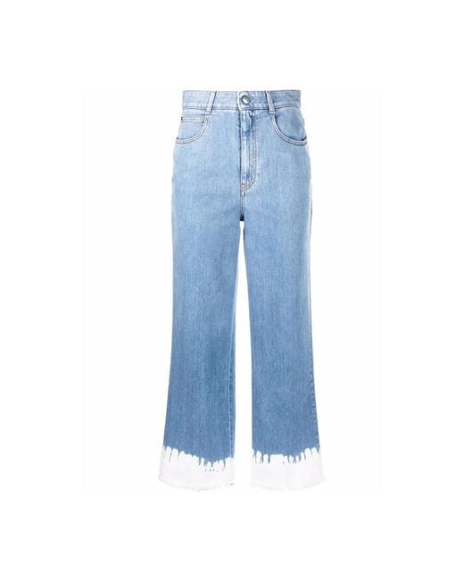 Stella McCartney Blue Cropped Jeans