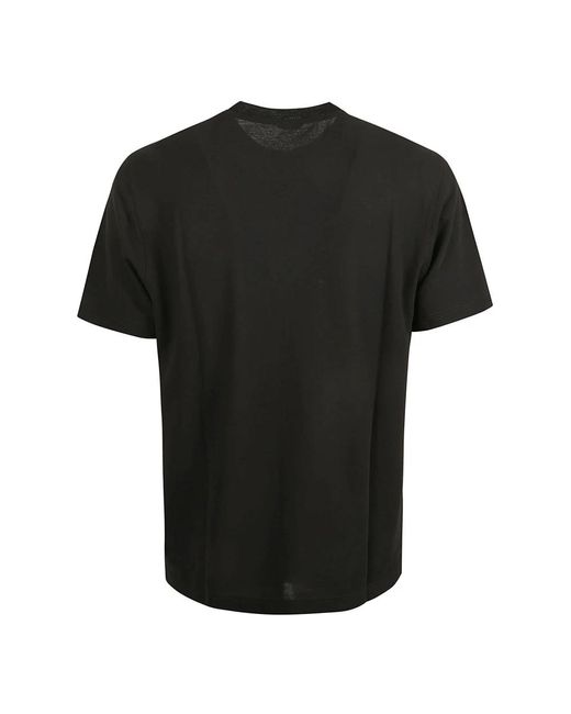 Zanone Schwarzes baumwoll-t-shirt rundhals in Black für Herren