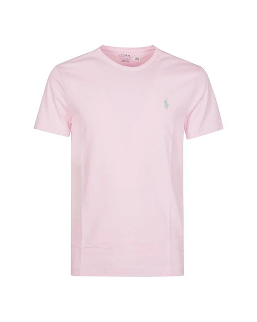 Ralph Lauren Lässiges baumwoll-t-shirt in Pink für Herren
