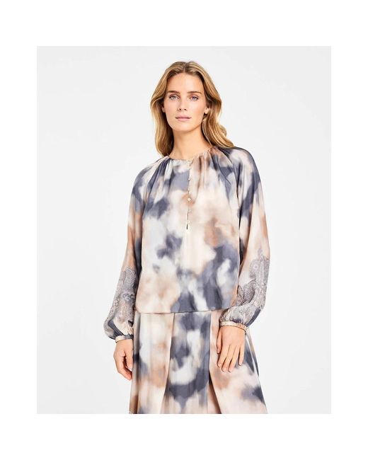 GUSTAV Overhemden ,Veelkleurig ,Annebell Top Lange Mouw 60605 in het Gray