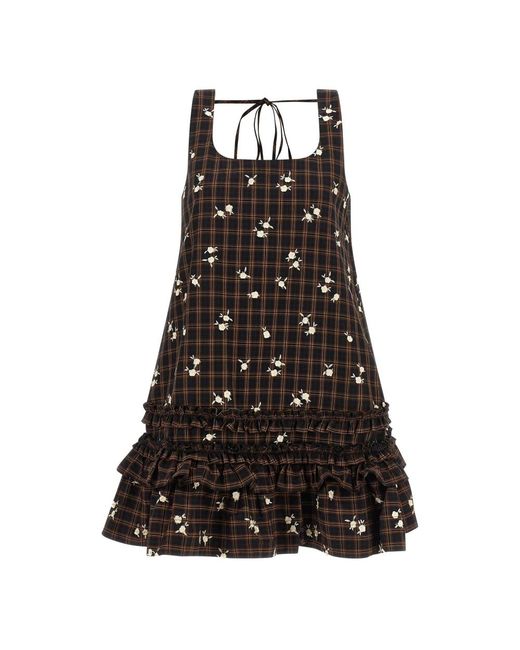 Ganni Black Short Dresses