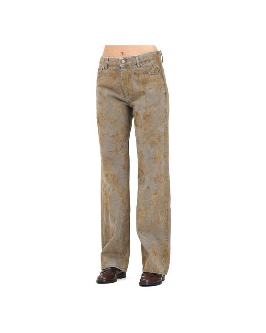 ViCOLO Jeans ,Bruin ,Denim Alex Jeans in het Natural