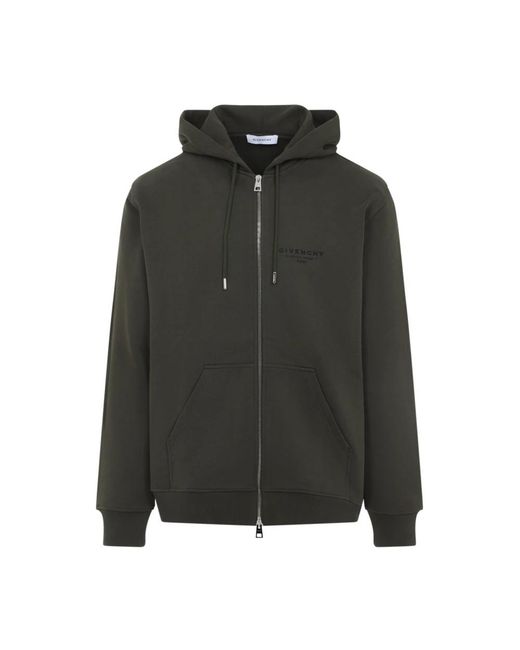 Givenchy Hoodies & Sweatvesten ,Groen ,Katoen Groene Sweatshirt Aw 25 Casual Stijl in het Green voor heren
