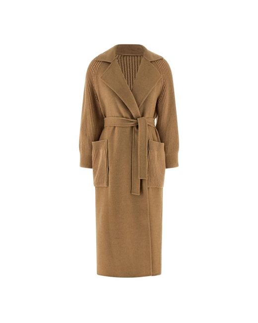 Max Mara Natural Belted Coats