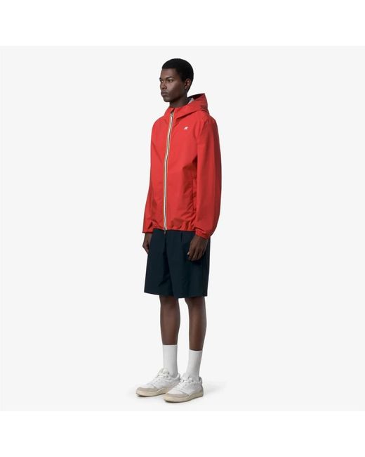 K-Way Jack Stretch Dot Jacket in het Red voor heren