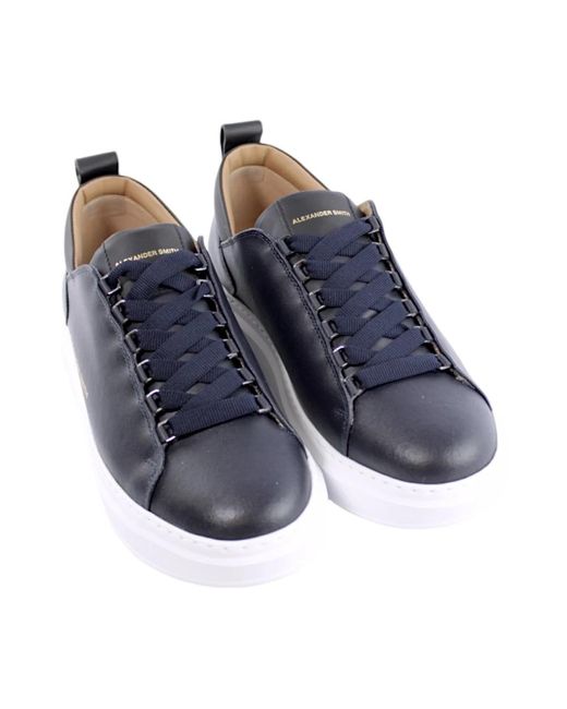 Alexander Smith Blaue freizeit-sneaker für männer in Blue für Herren
