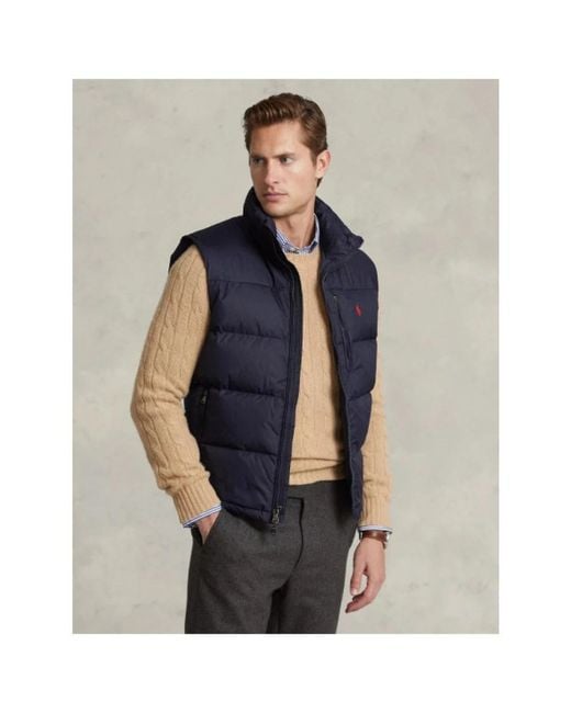 Polo Ralph Lauren Mouwloze Puffer Jacket in het Blue voor heren