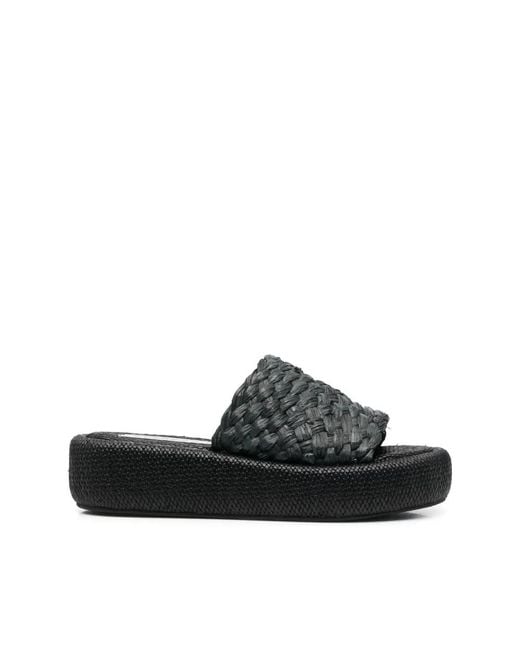 Robert Clergerie Black Sliders