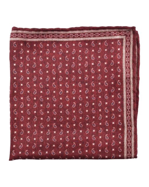 Silky Scarves di Brunello Cucinelli in Red da Uomo