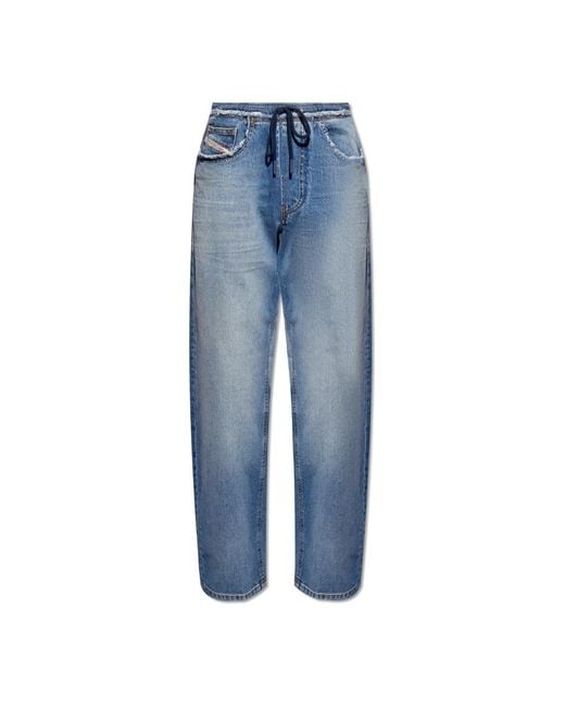DIESEL Blue Slim-Fit Jeans for men