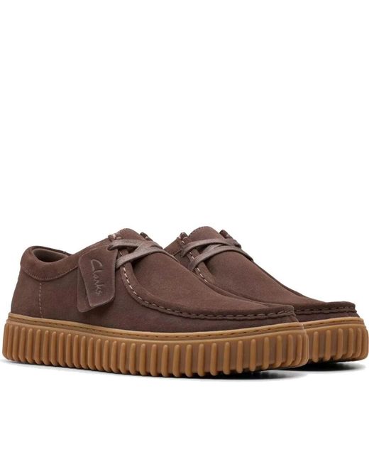 Laced Shoes di Clarks in Brown da Uomo