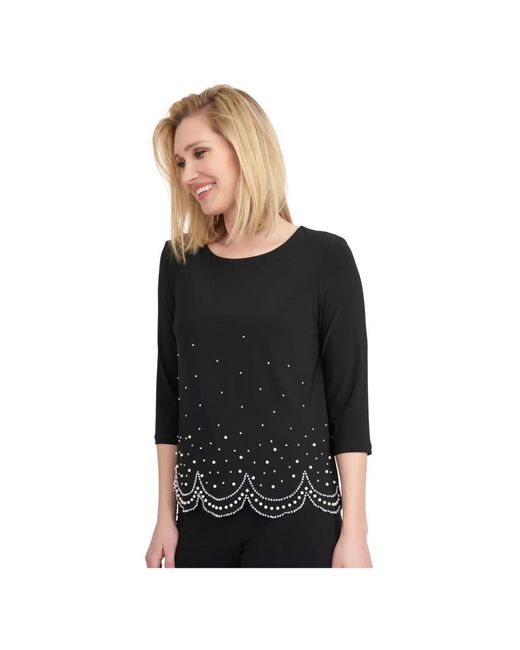 Joseph Ribkoff Overhemden ,Zwart ,Polyester Blouse in het Black