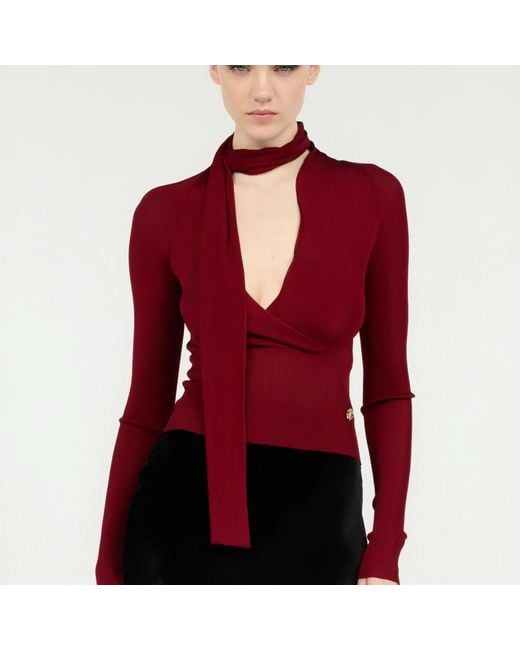 Roberto Cavalli Red Turtlenecks