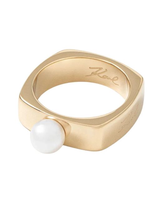 Karl Lagerfeld Metallic Rings