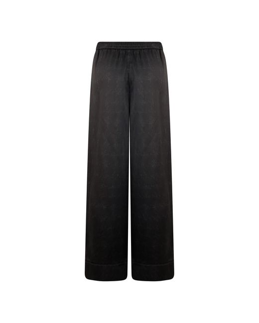 Wide Trousers Herno de color Black