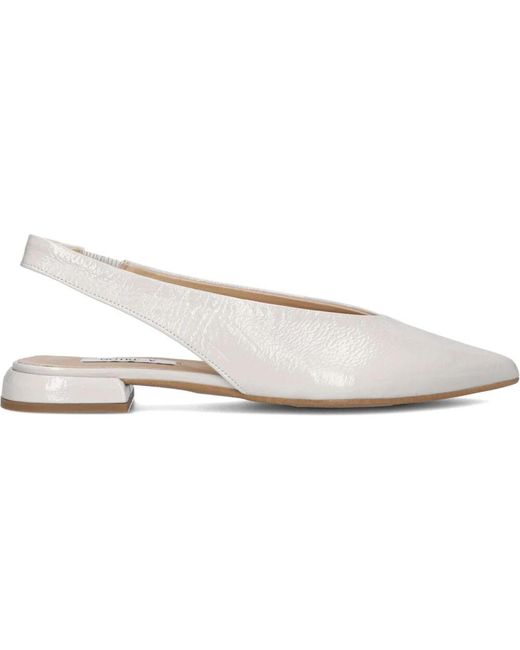 Notre-v White Weiße Slingbacks Mit Spitzer Zehenpartie