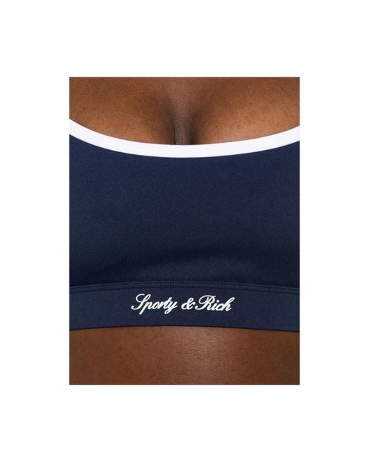 Sporty & Rich Blue Bras