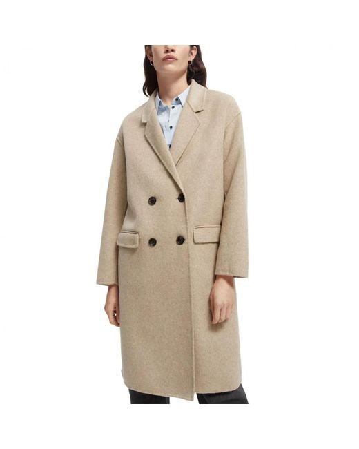 Scotch & Soda Natural Double-Breasted Coats